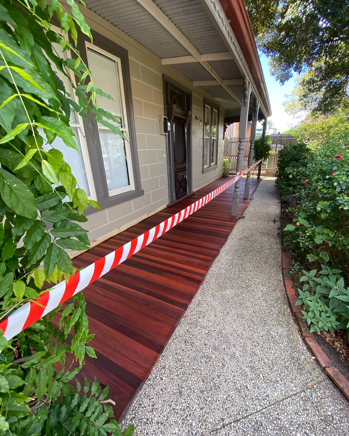 Premium timber decking construction